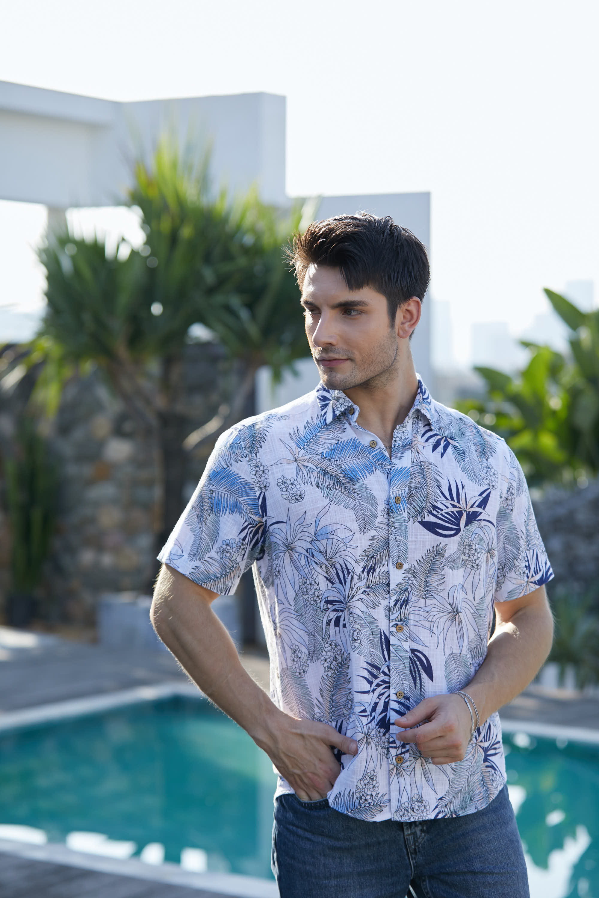 Modern Hawaii Button Down