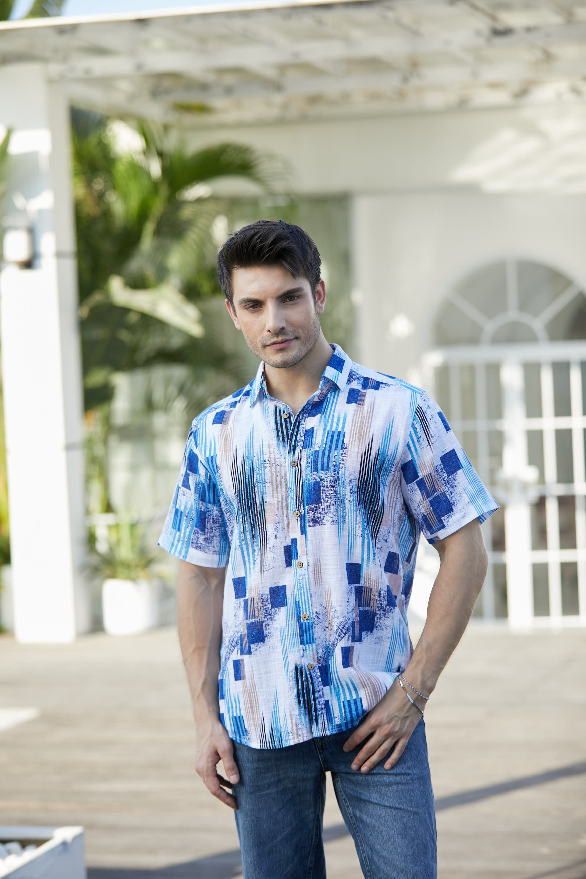 Geometric Print Shirt