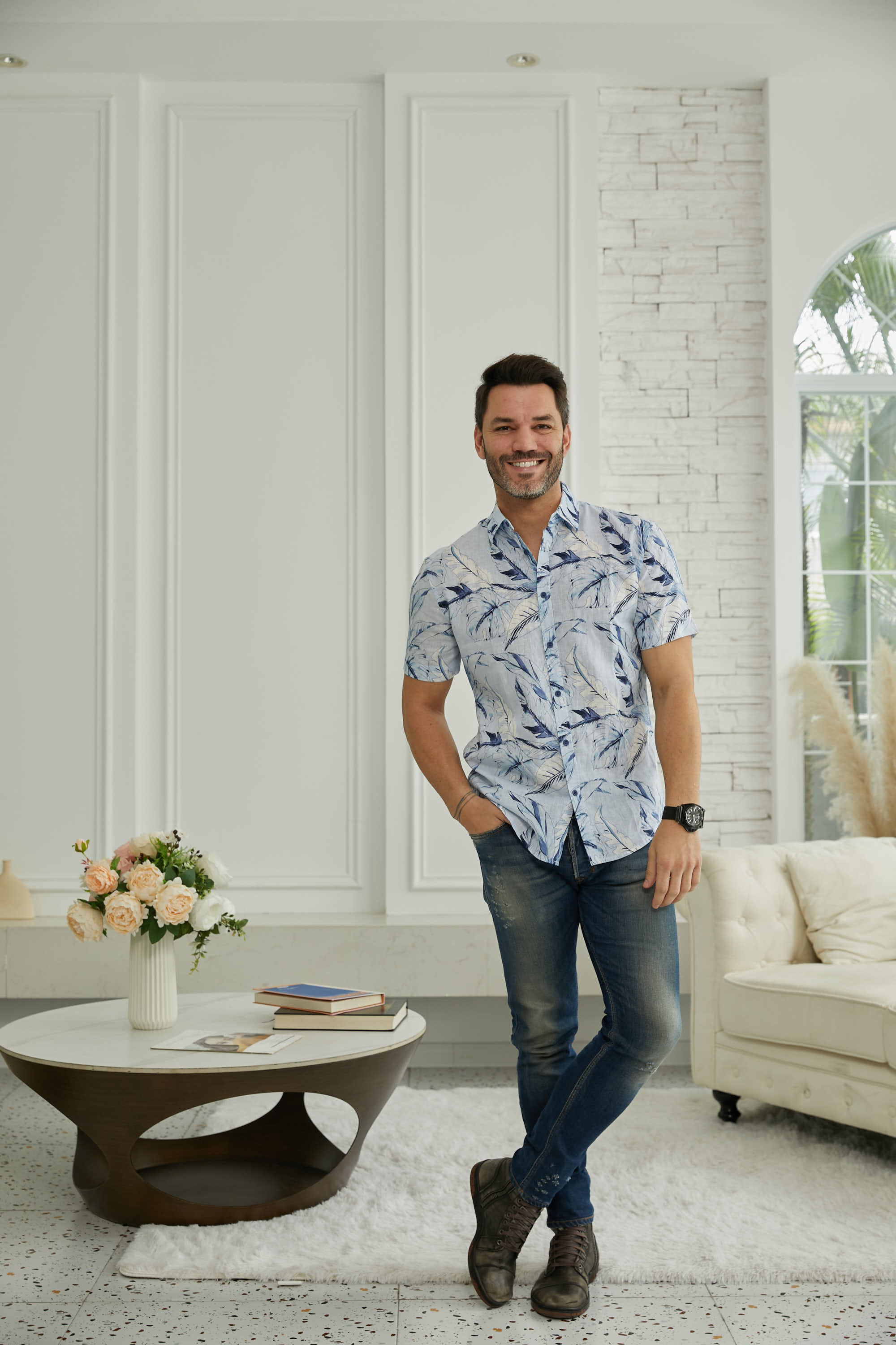 Hank's Printed Linen Shirt